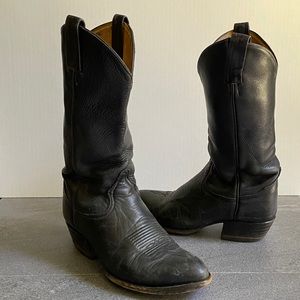 Tony Lama Cowboy Boots Vintage leather Black